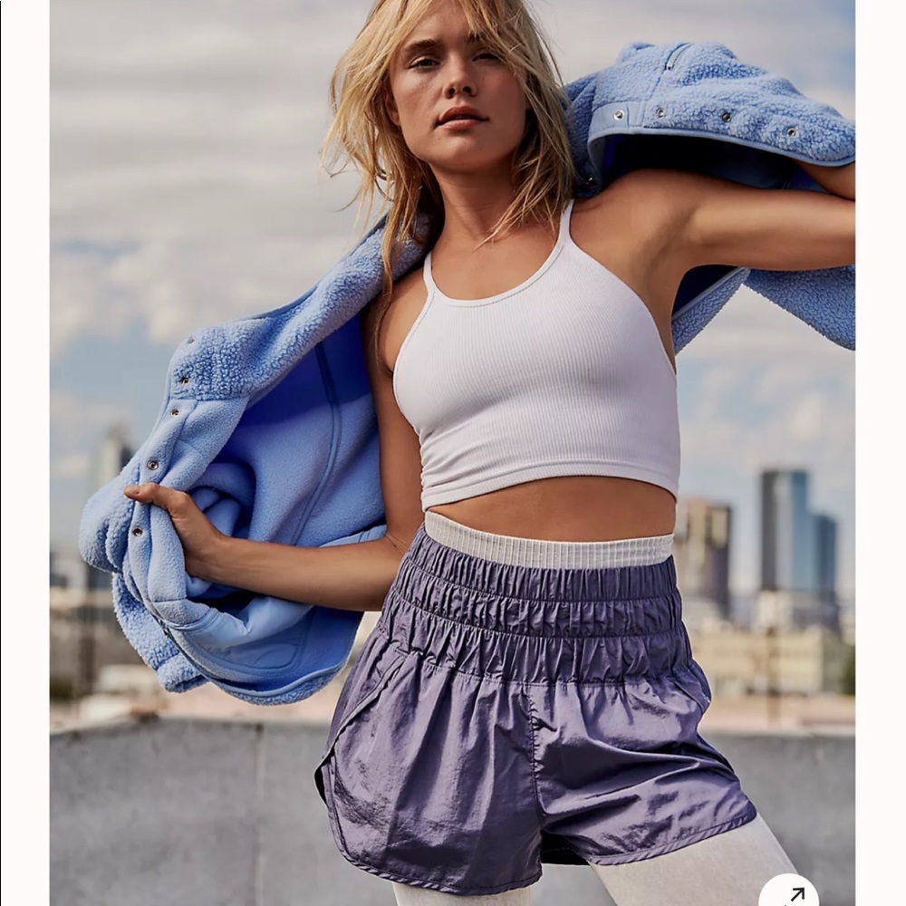 Free People The Way Home Shorts - Deep Sea Medium